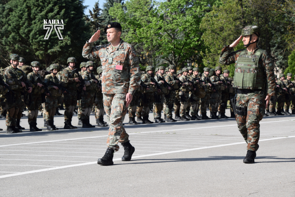 Лесната пешадиска баталјонска група во штипската касарна | Фото: Каровски Мартин