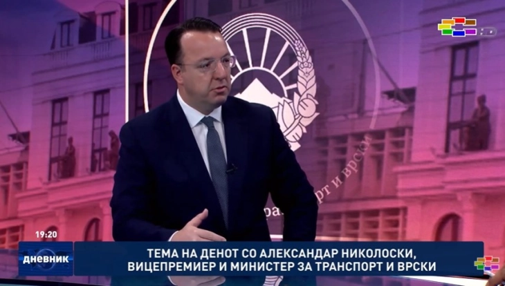 Александар Николоски, министер за транспорт